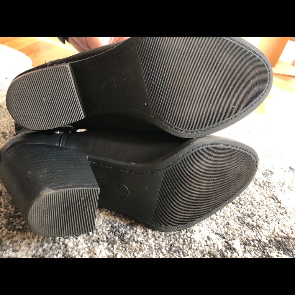 Universal Thread Black Ankle Heeled Booties - image 4